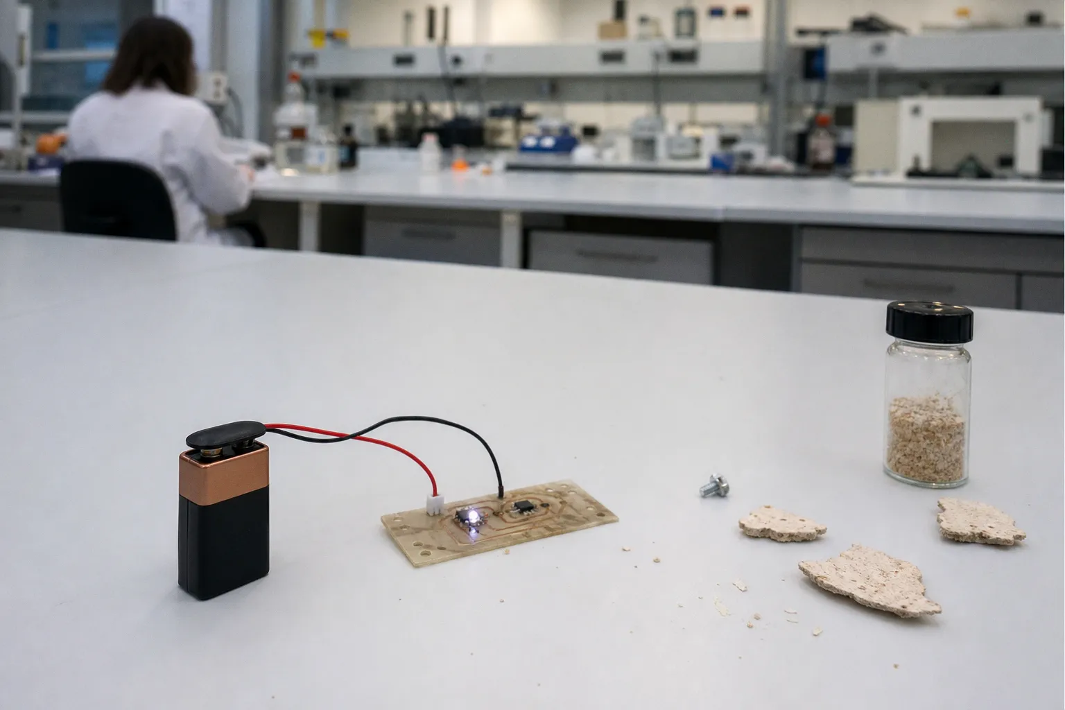 Nachhaltige Elektronik: Kompostierbare Leiterplatten aus Pilzmyzel